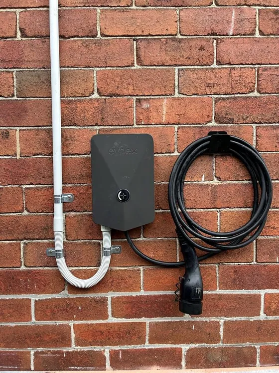 Evnex E2 Flex EV charger installed by MCP Electrical, Newcastle