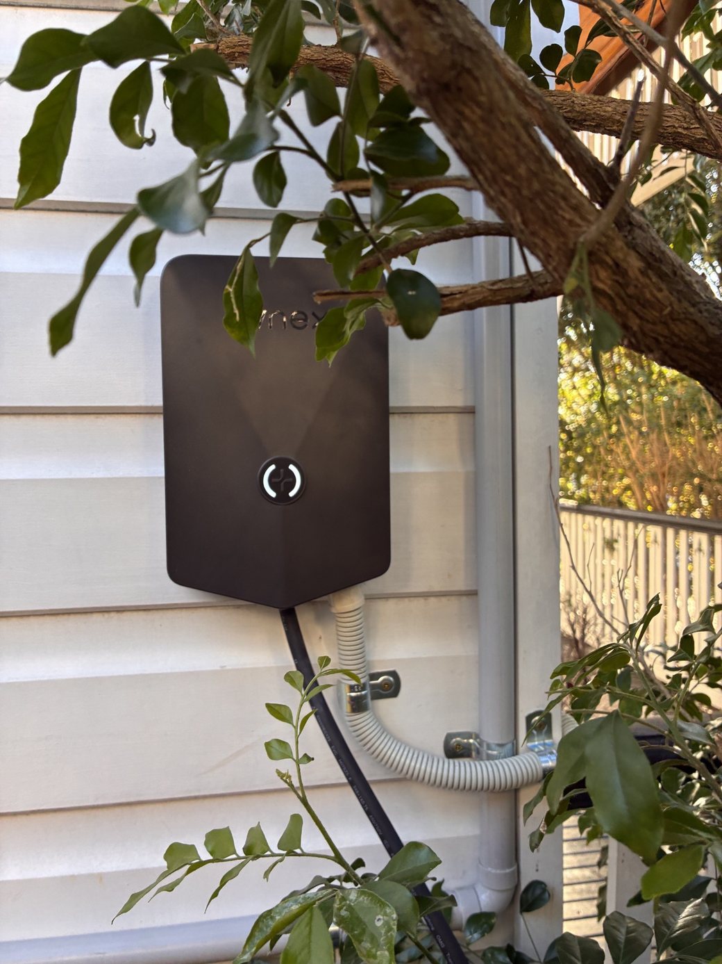 Evnex E2 Flex home EV charger installed by MCP Electrical in Newcastle
