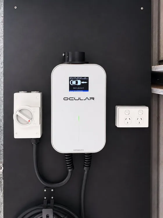 Ocular Home Charger EV charger installed by MCP Electrical, Newcastle