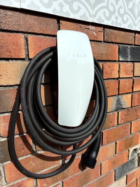 Tesla Wall Connector EV charger installed by MCP Electrical, Newcastle
